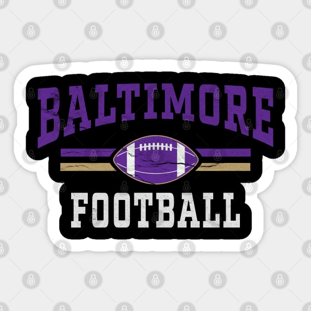 Baltimore-Football Sticker by Emroonboy